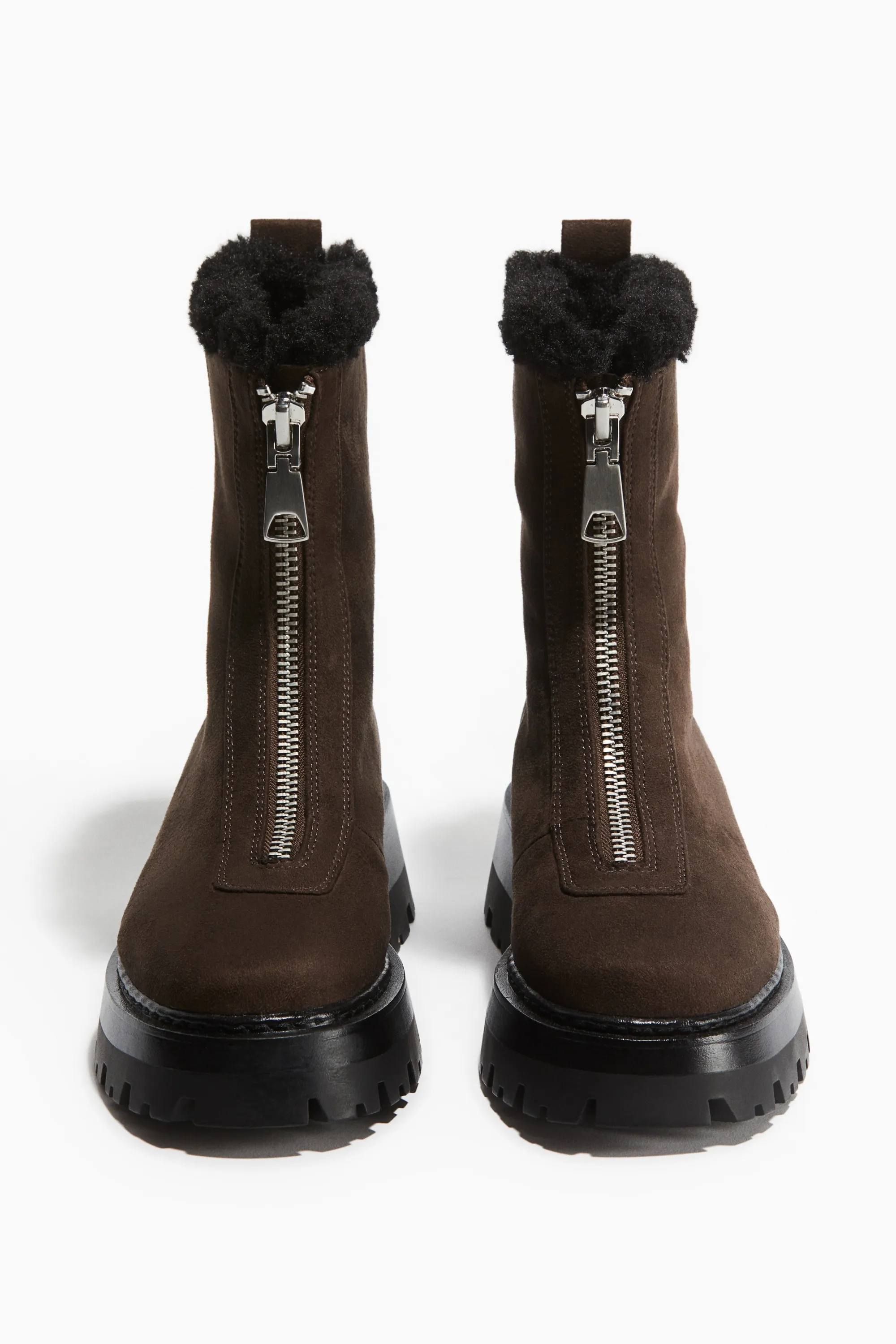 Bottines chaudement doublées - Marron foncé