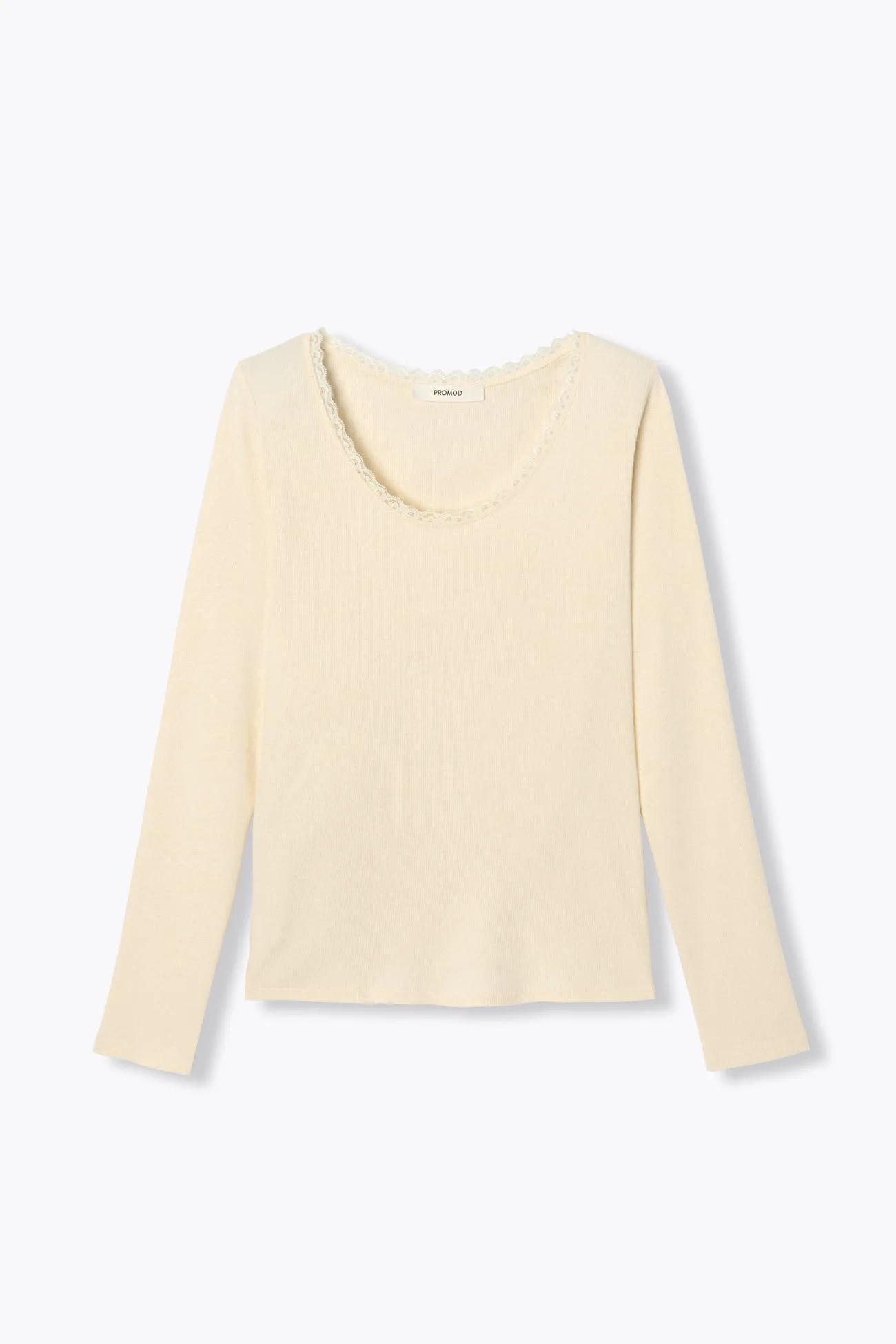 T-shirt détail dentelle Femme
