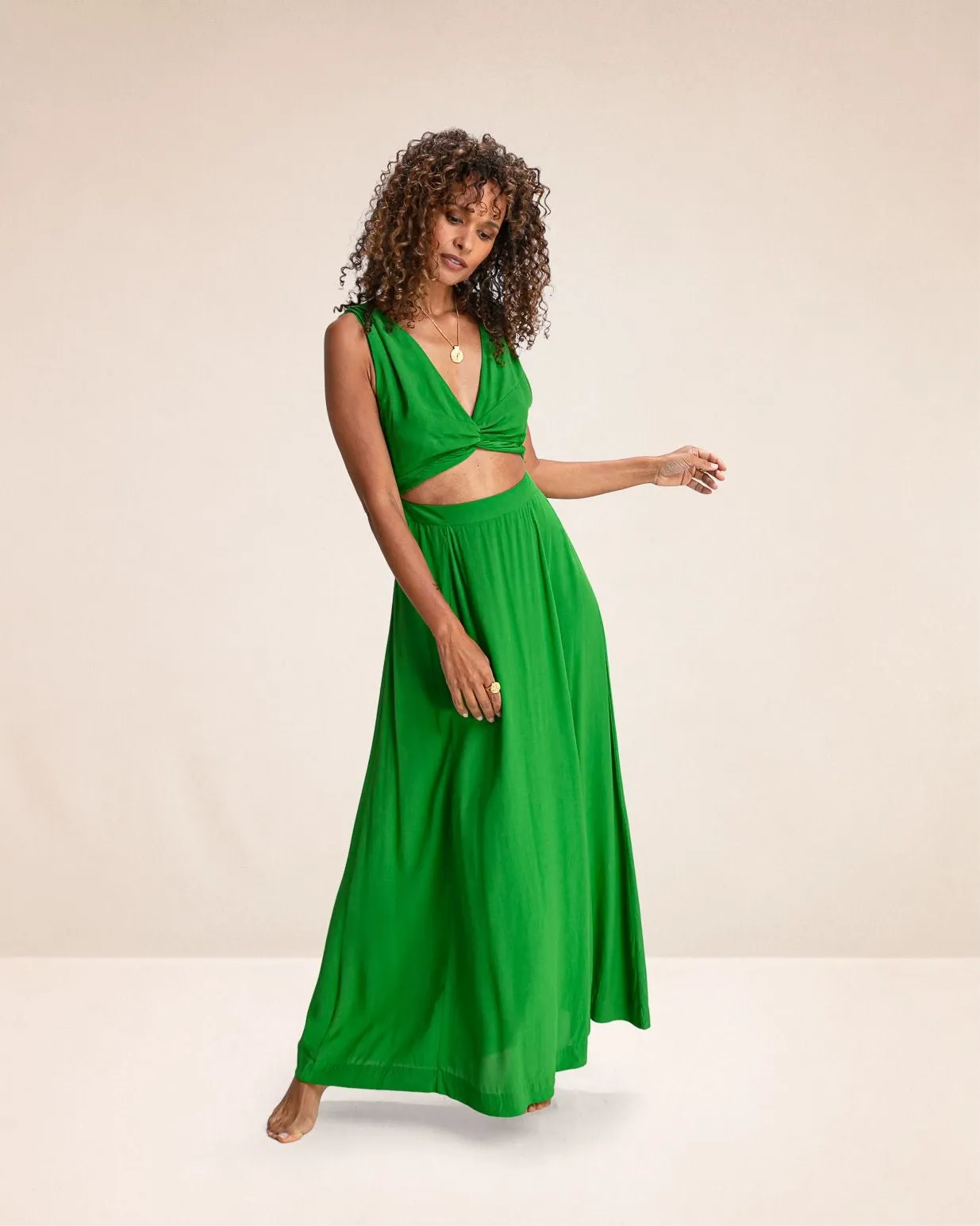 Robe longue Janis Lime – Karma Koma
