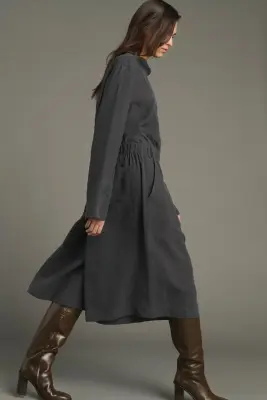 JUPE-CULOTTE LEXIE GRIS ANTHRACITE — photo 3