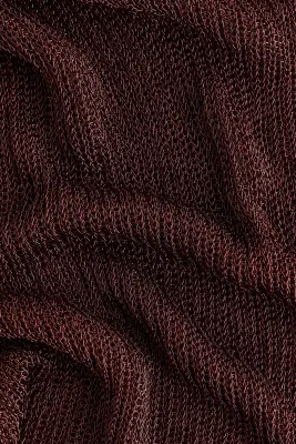 Robe scintillante avec jupe évasée - Marron foncé — photo 3