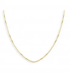Bracelet plaque or maille ronde 22148-19