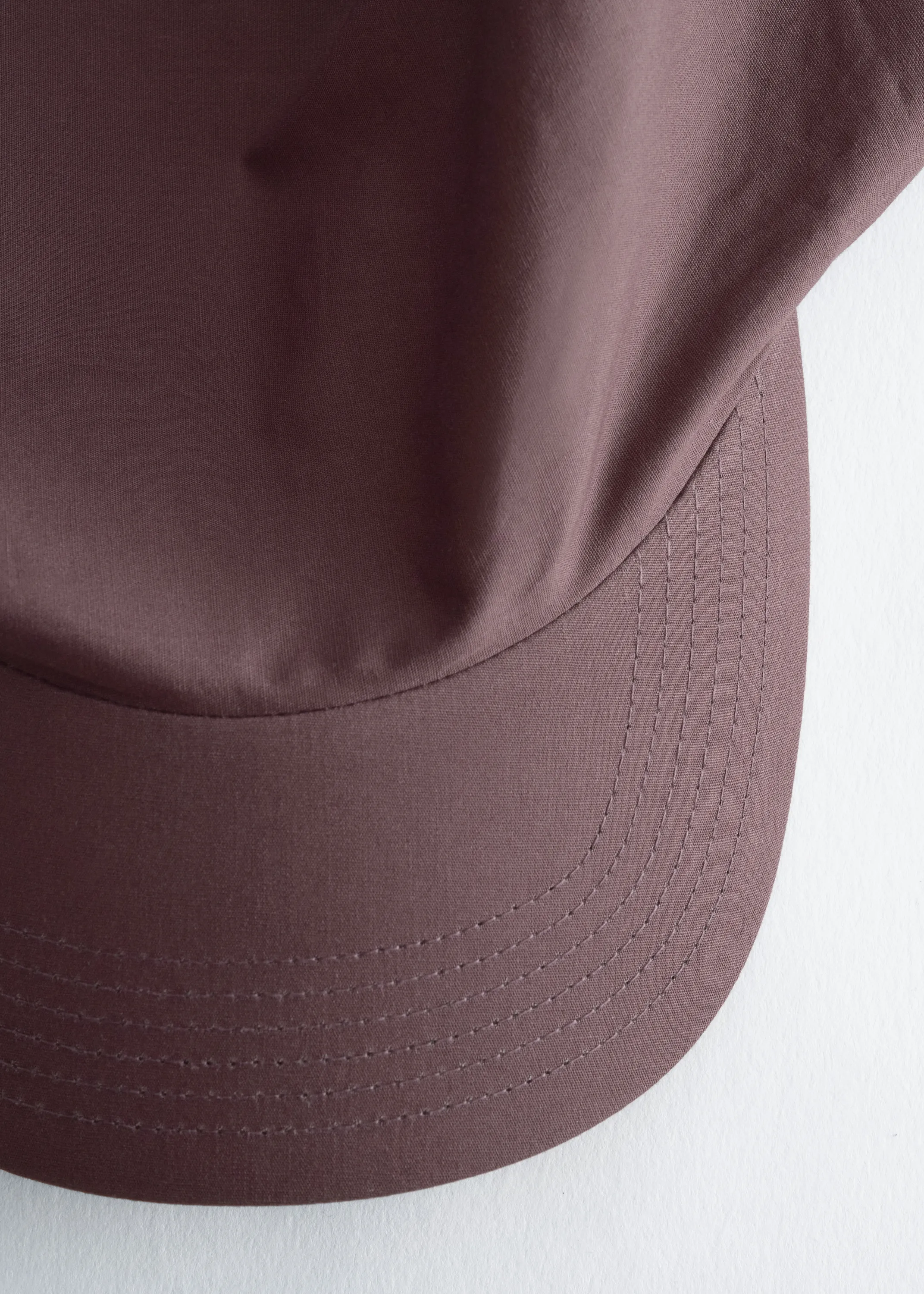 Casquette avec foulard en coton - Marron Clair