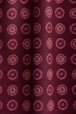 Robe avec détail noué et base en pointes - Violet foncé/fleuri — photo 5