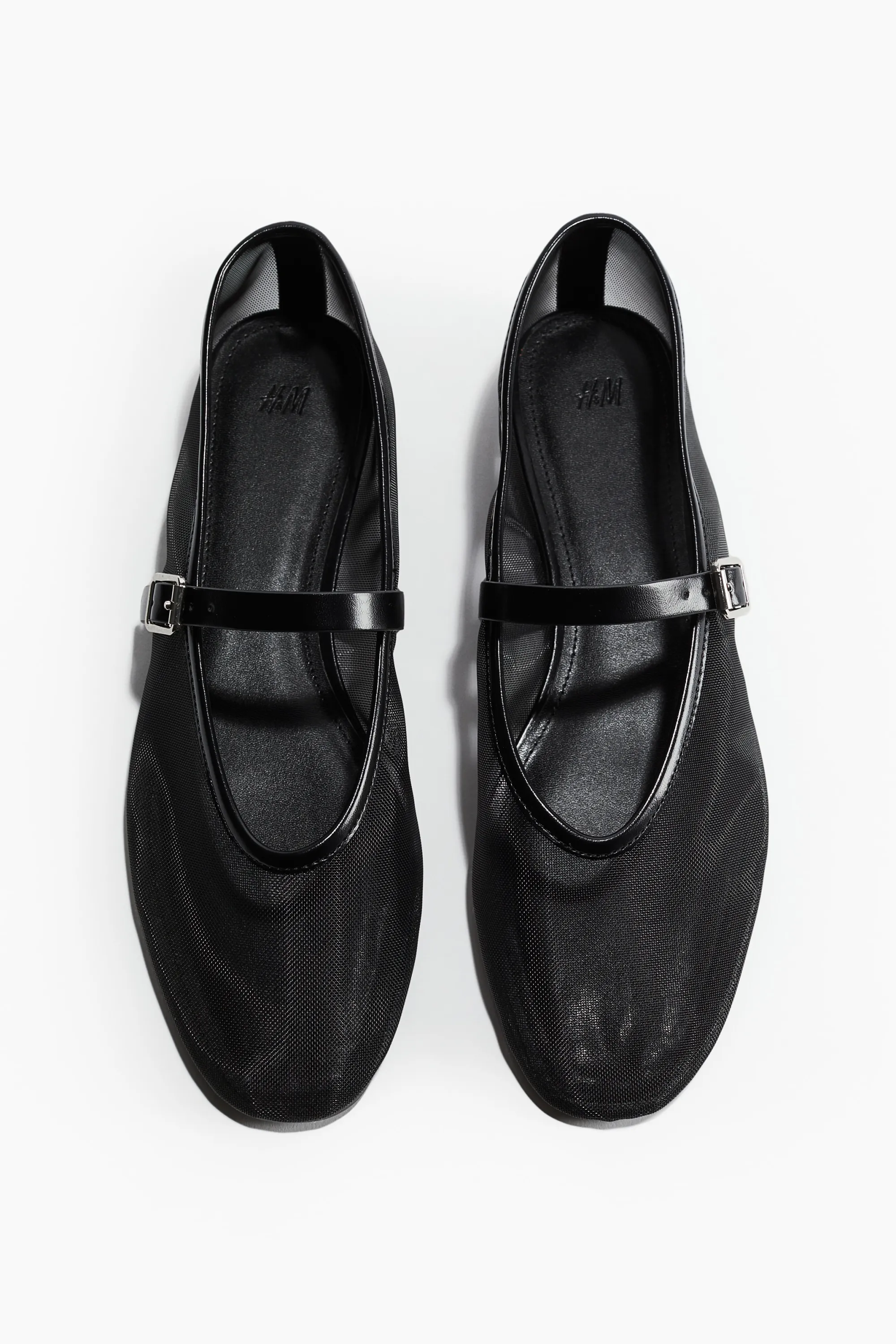 Ballerines façon babies en mesh - Noir