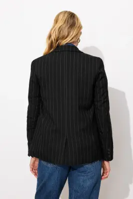 Veste de tailleur rayée Femme — photo 4