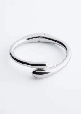 Bracelet manchette - Argenté — photo 1