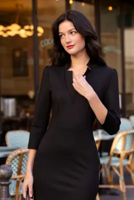 Annette Dress - Black — photo 4