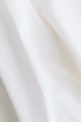Jupe plissée en coton - Blanc — photo 5