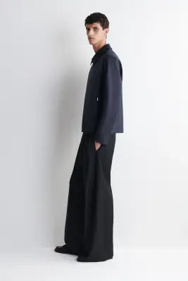 VESTE DE COSTUME ZIPPÉE EN LAINE - BLEU — photo 2