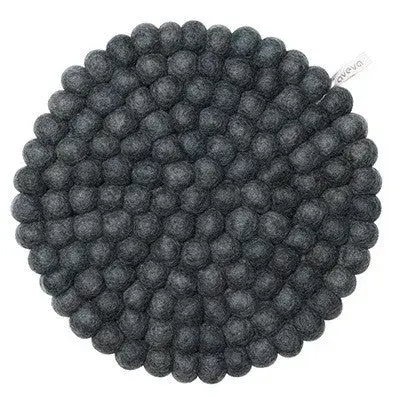 Grand dessous de plat rond en laine 25 cm – Aveva — photo 4