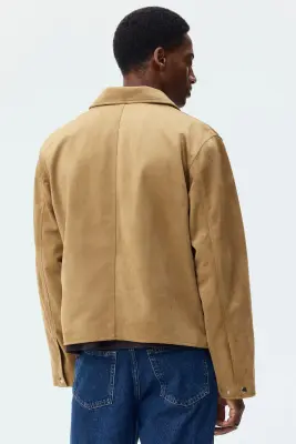 Veste avec col - Beige foncé — photo 3