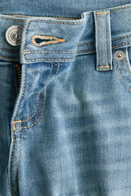 Flared Leg Ultra Low Waist Jeans - Bleu denim clair — photo 5