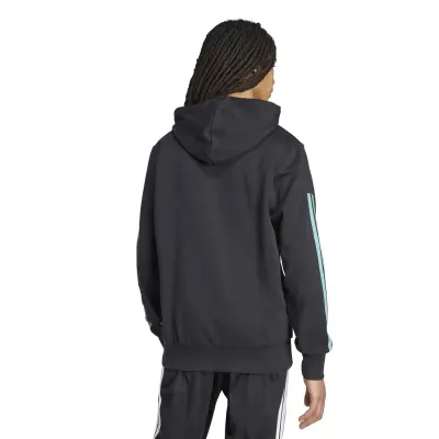 ADIDAS SWEAT CAPUCHE Noir — photo 4