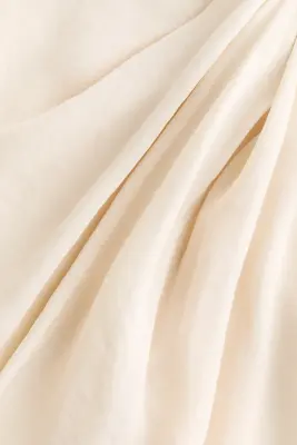 Robe à encolure bateau avec détails à nouer - Beige clair — photo 4