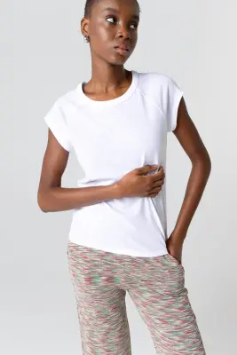T-shirt in lyocell, tencel et coton organique — photo 2