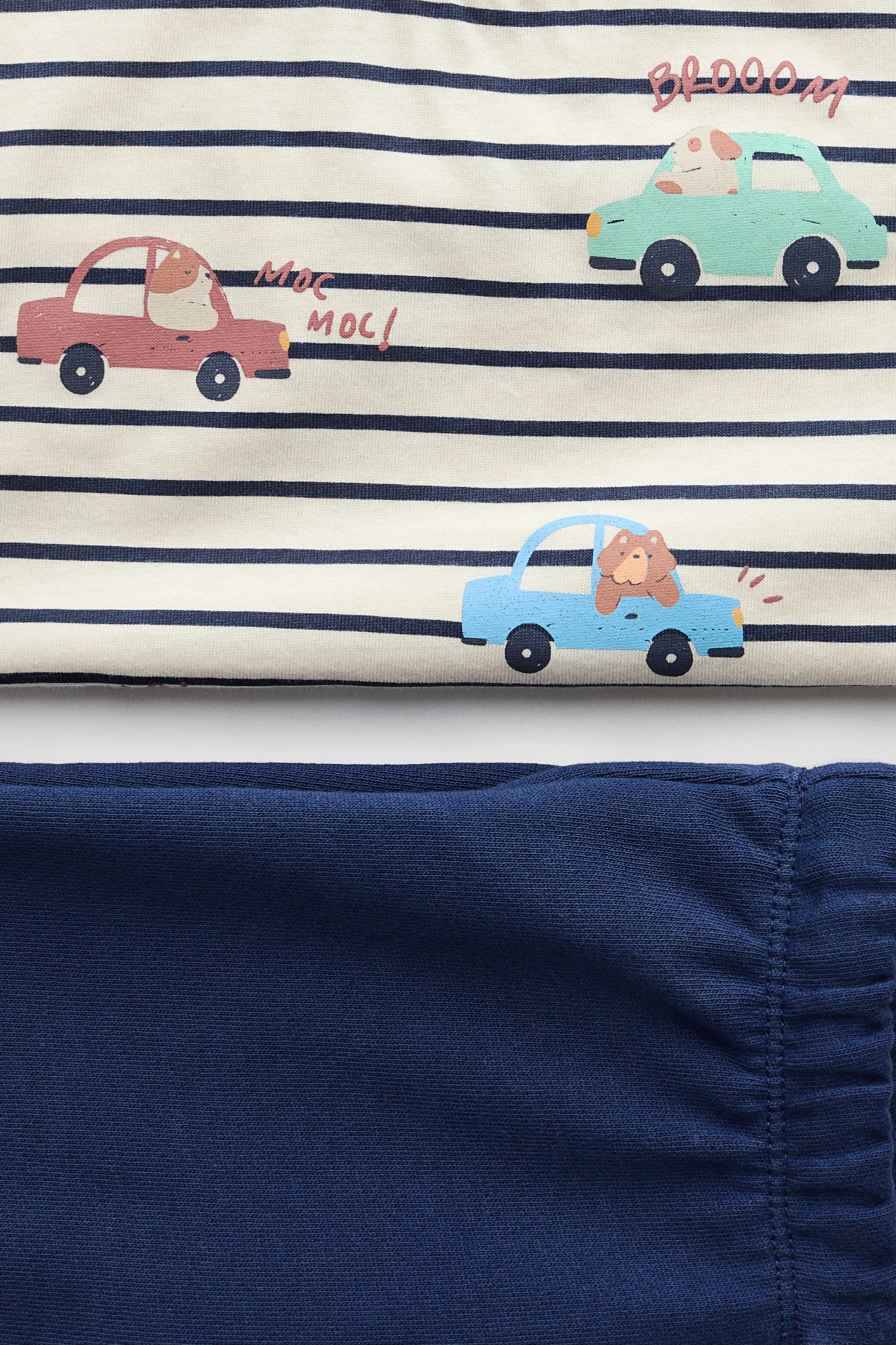 2-piece T-shirt and joggers set - Bleu foncé/voitures