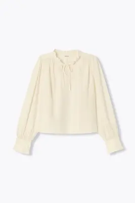 Blouse col frou-frou Femme — photo 1