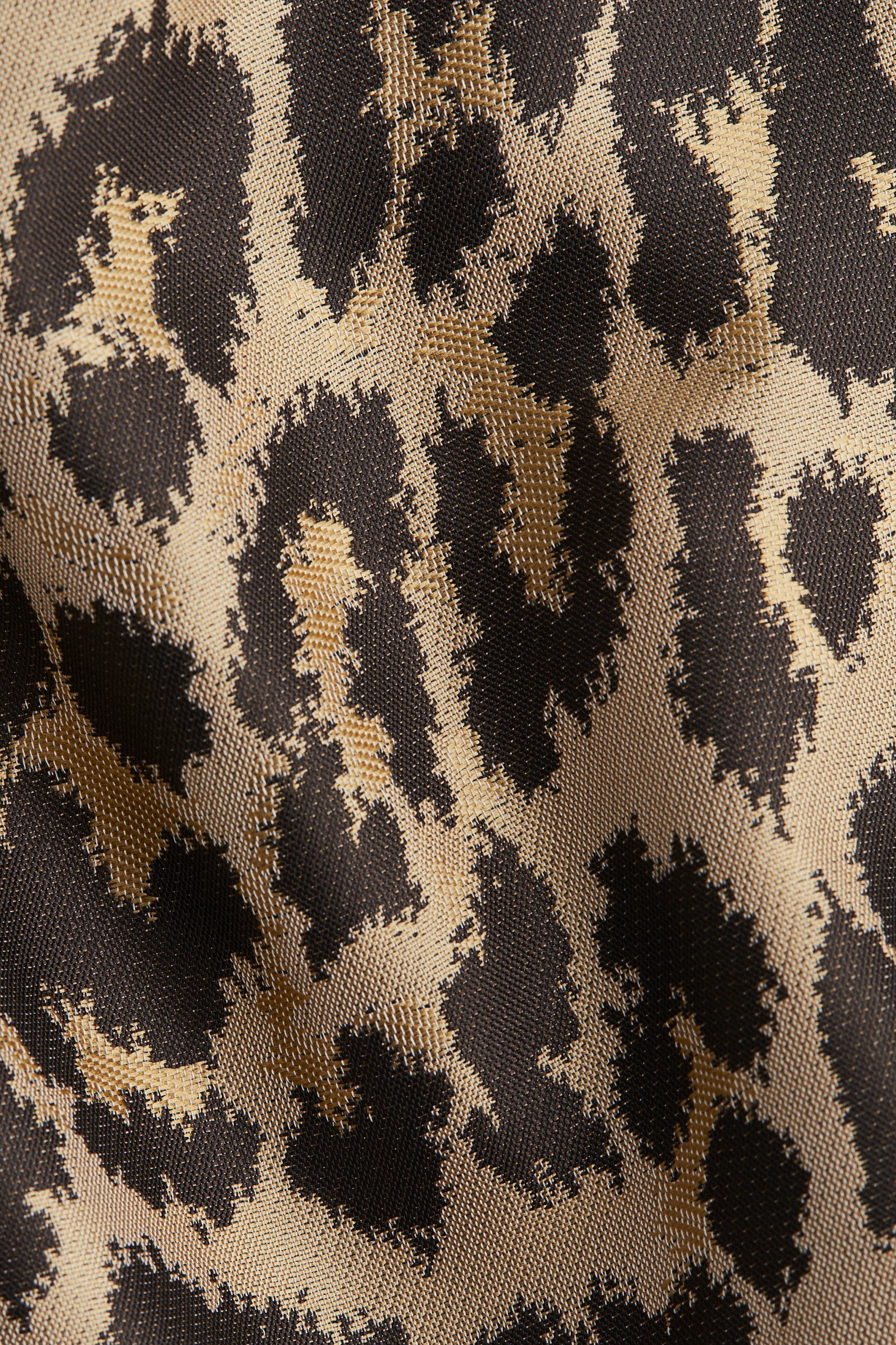 Jupe-short croisée - Beige/imprimé léopard