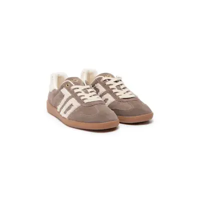 Baskets cloud beige suede castagno - Back 70 — photo 2