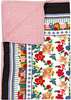 Plaid matelassé reversible Hibiscus – Le Petit Lucas Du Tertre — photo 3