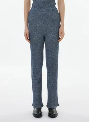 Pantalon en viscose et fibre irisée — photo 2