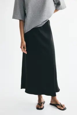 Jupe midi - Noir — photo 2