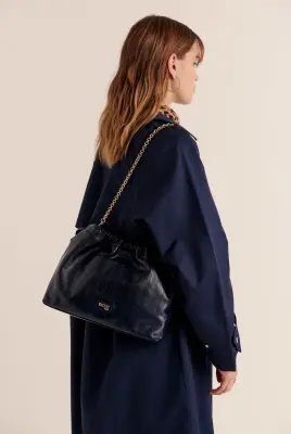 Sac Amaïa froissé bleu nuit — photo 6
