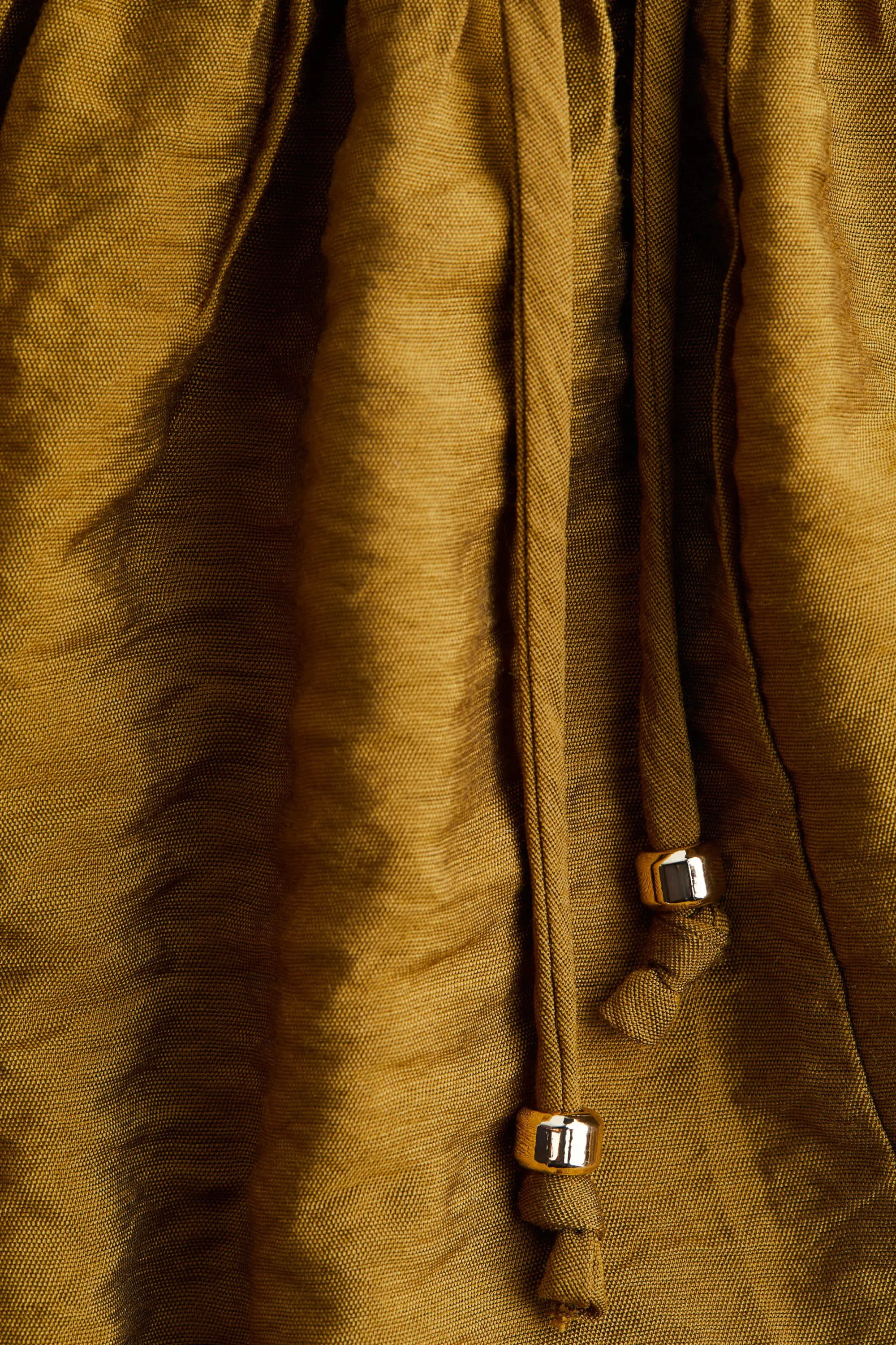 Blouse smockée - Vert olive