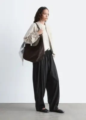 Veste en lin mélangé - Beige — photo 4