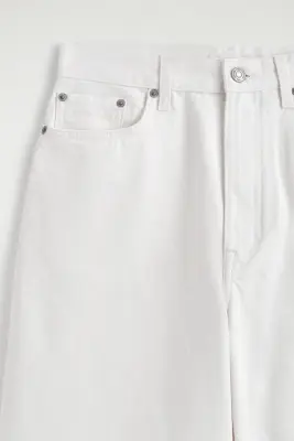 JUPE-CULOTTE EN DENIM - BLANC — photo 4