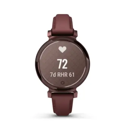 Garmin Lily 2 Classic Dark Bronze bracelet cuir acajou 010-02839-03 — photo 2