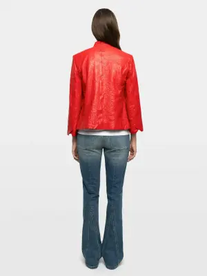 Blazer Veryn Cuir Froissé — photo 2