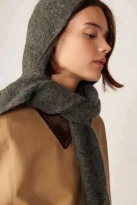 Capuche écharpe Audine Anthracite — photo 4