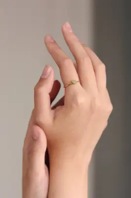 BAGUE EWANDE SIMPLE POIRE — photo 2