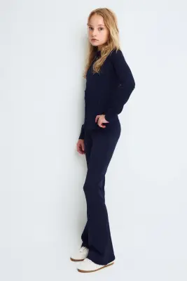 Legging de sport évasé DryMove™ - Bleu marine — photo 2