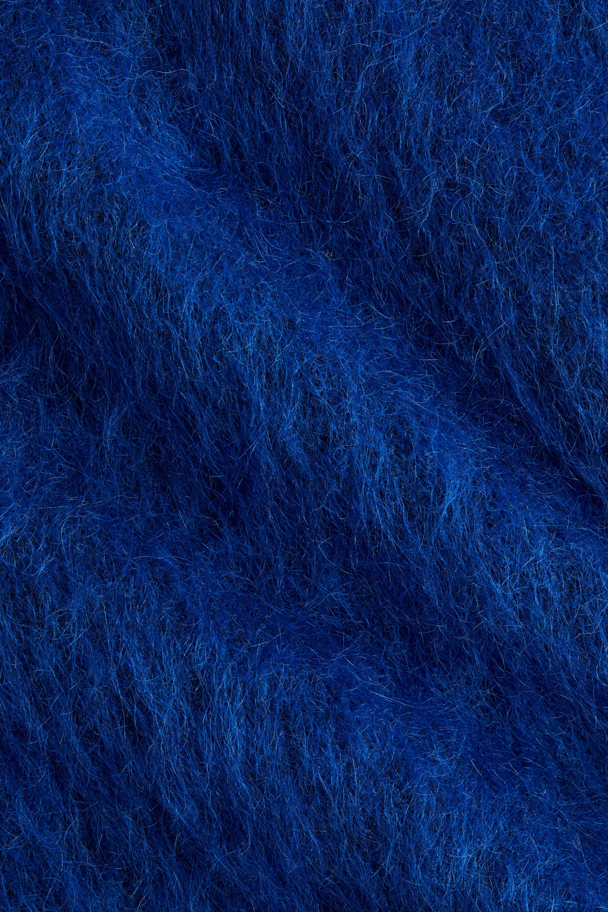 Pull en mohair mélangé - Bleu vif
