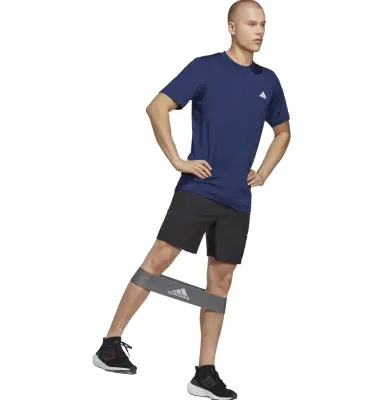 ADIDAS TEE SHIRT STRETCH GRANDE LONGUEUR Marine — photo 4