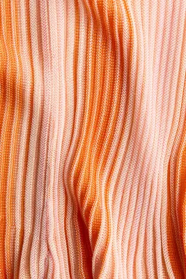 Short en maille de viscose - Orange/rayé — photo 4