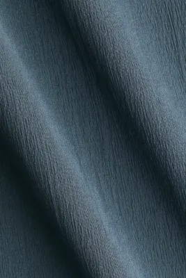 Top froissé à effet drapé - Bleu pigeon foncé — photo 4