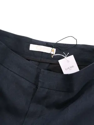 Pantalon large fluide en chanvre bleu nuit Prix boutique 1090€ Taille 42 — photo 2