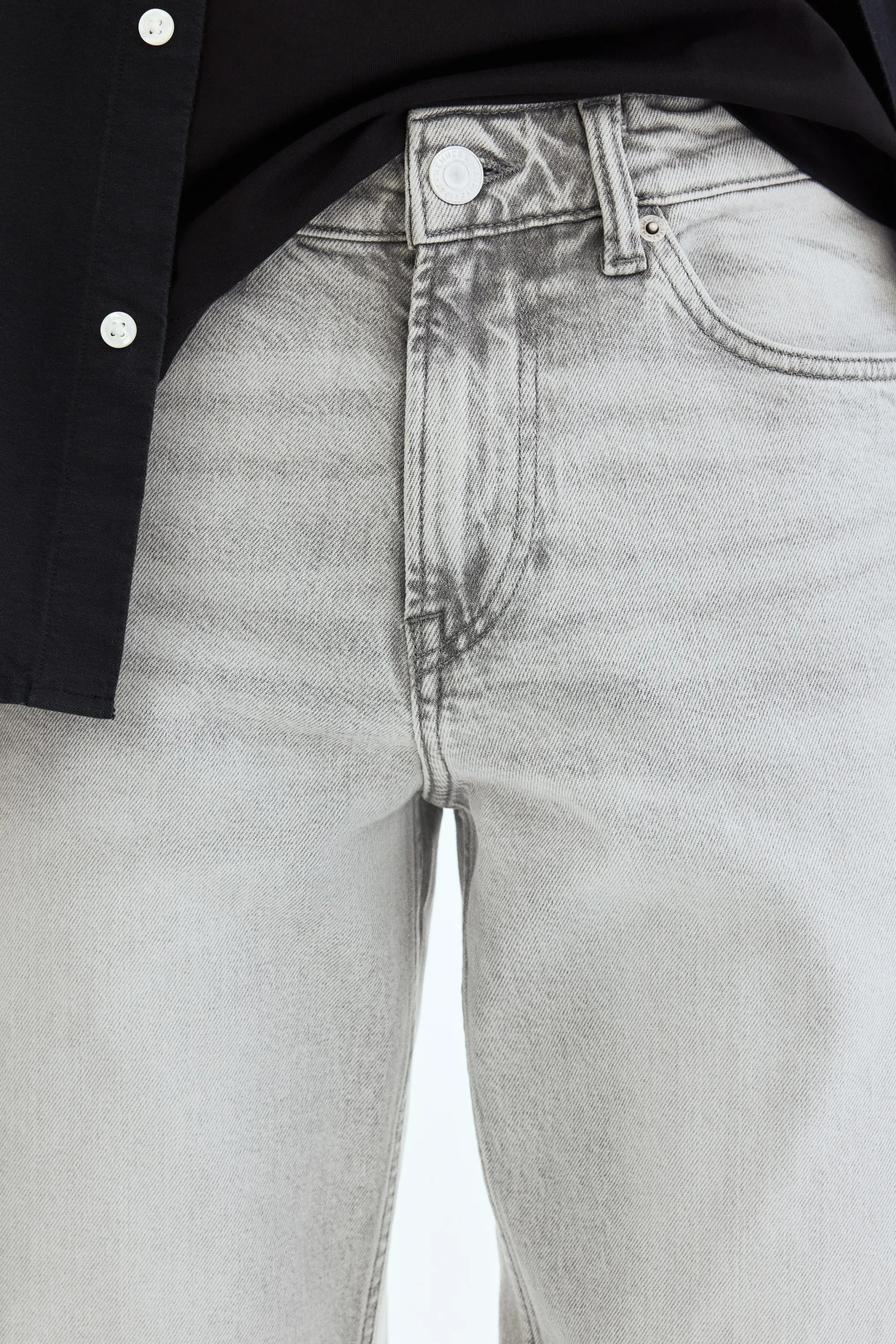 Regular Jeans - Gris denim clair
