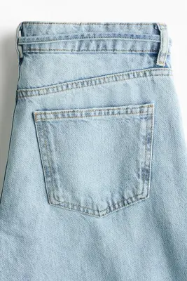 Wide Regular Waist Ankle Jeans - Bleu denim clair — photo 5