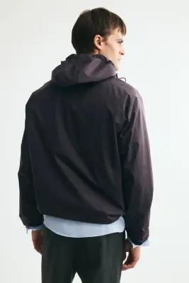 Veste coupe-vent en nylon - Marron foncé — photo 3
