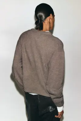 Pull - Taupe foncé — photo 2