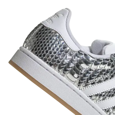 Adidas Superstar II Patent Snakeskin Silver Metallic — photo 5