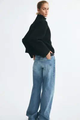 Gilet oversize brossé - Noir — photo 3