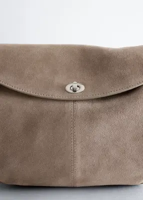 Sac à bandoulière sculptural - Taupe clair — photo 2