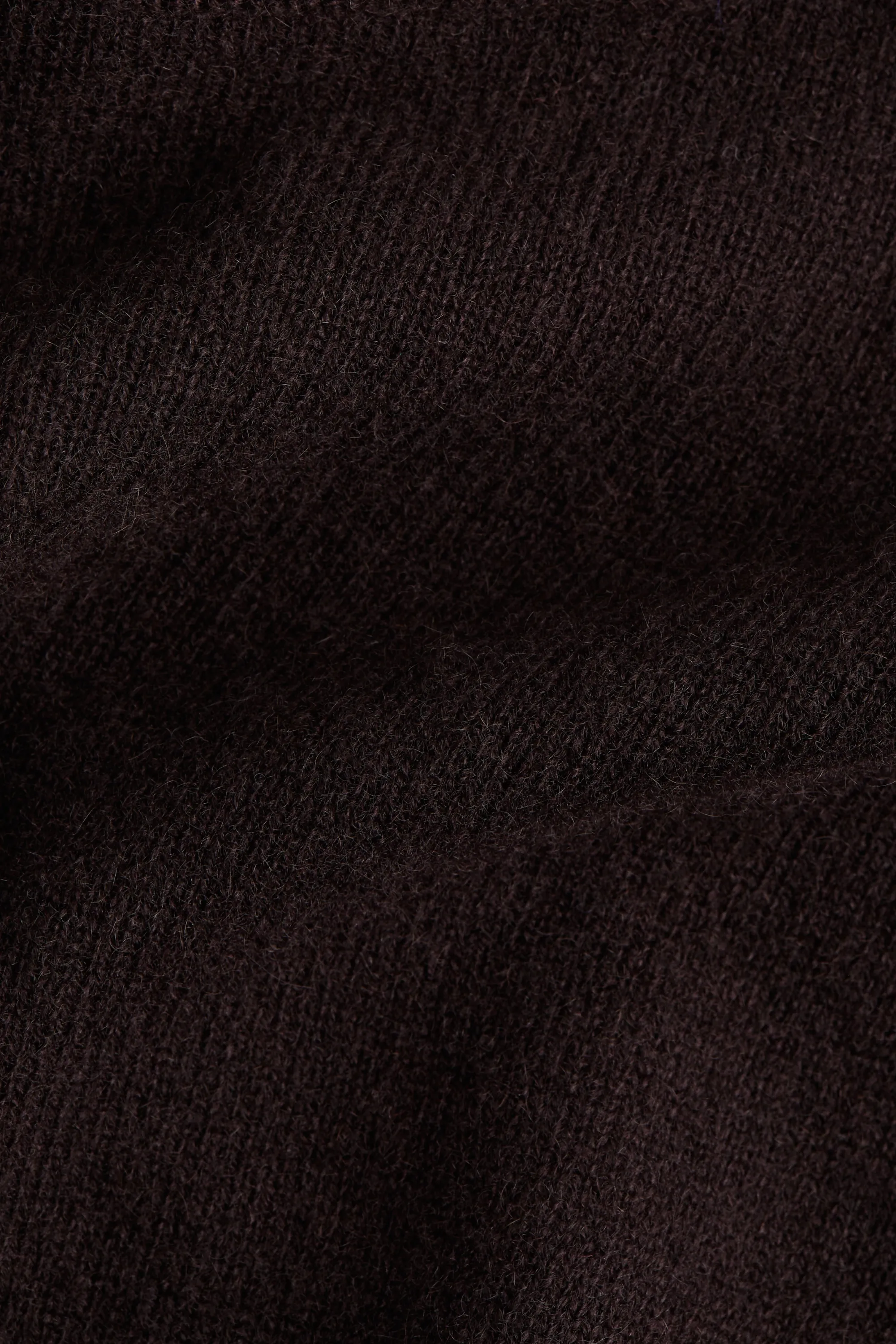 Pull col roulé en cachemire - Marron foncé