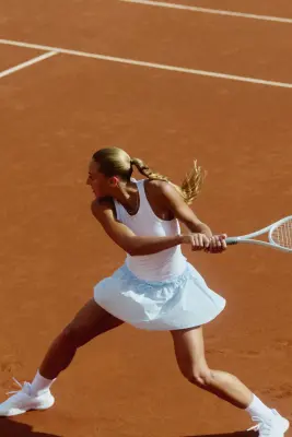 Jupe de tennis - Bleu clair/rayé — photo 4